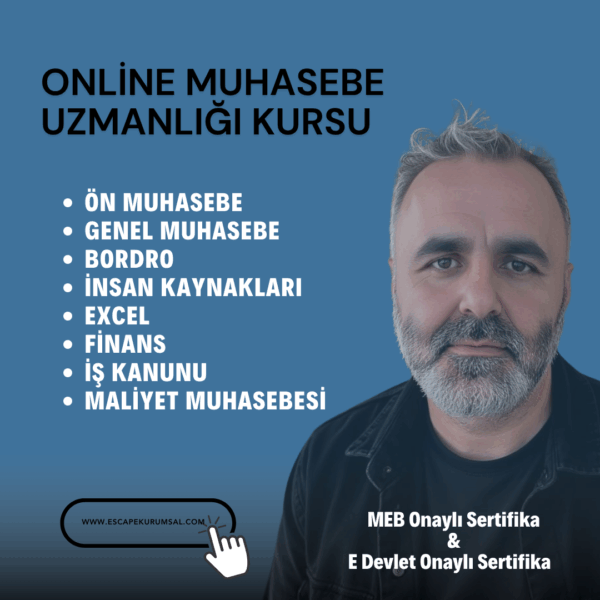 İLERİ DÜZEY MUHASEBE EĞİTİMİ - A-B-C SERİSİ - (Online Canlı Ders)